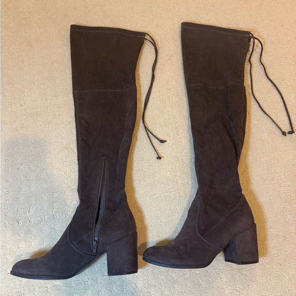 Unisa Dark Brown Over-the-Knee Boots